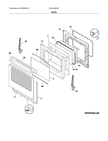 Door parts for Crosley Gas Range CRG3485QSF from AppliancePartsPros.com