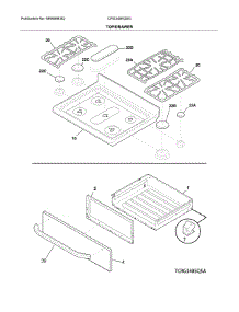 Top / Drawer parts for Crosley Gas Range CRG3485QSG from AppliancePartsPros.com