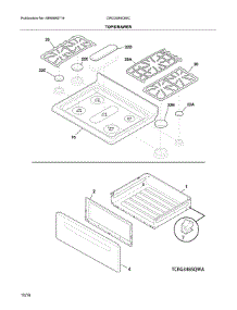 Top / Drawer parts for Crosley Gas Range CRG3485QWC from AppliancePartsPros.com