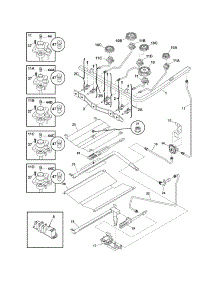 Burner parts for Crosley Gas Range CRG3490GWWA from AppliancePartsPros.com