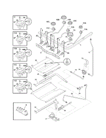 Burner parts for Crosley Gas Range CRG3490GWWD from AppliancePartsPros.com