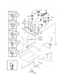 Burner parts for Crosley Gas Range CRG3490LWD from AppliancePartsPros.com