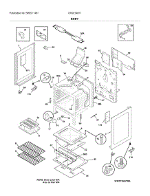Body parts for Crosley Gas Range CRGE3481TWA from AppliancePartsPros.com