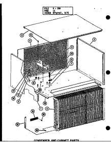 Condenser And Cabinet Parts (Crh5-1 / P55201-25C) parts for Amana Central Air Conditioner CRH2.5-1/P55200-19C from AppliancePartsPros.com