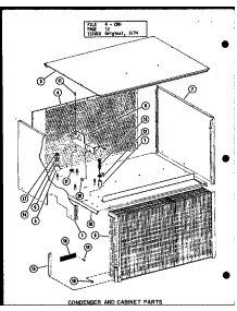 Condenser And Cabinet Parts (Crh4-1 / P55201-11C) (Crh4-1 / P55201-15C) (Crh4-3 / P55201-12C) (Crh4-3 / P55201-16C) (Crh5-1 / P55201-13C) (Crh5-3 / P55201-14C) parts for Amana Central Air Conditioner CRH4-3/P55201-16C from AppliancePartsPros.com