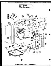 Compressor And Tubing Parts (Crh4-1 / P55201-11C) (Crh4-1 / P55201-15C) (Crh4-3 / P55201-12C) (Crh4-3 / P55201-16C) (Crh5-1 / P55201-13C) (Crh5-3 / P55201-14C) parts for Amana Central Air Conditioner CRH4-3/P55201-16C from AppliancePartsPros.com