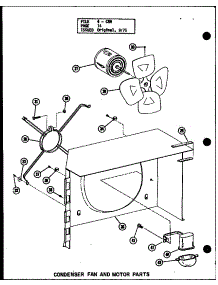 Condenser Fan And Motor Parts (Crh5-1 / P55201-25C) parts for Amana Central Air Conditioner CRH5-1/P55201-25C from AppliancePartsPros.com