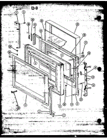 Door parts for Amana Countertop Microwave CRMC-30/P74919-2M from AppliancePartsPros.com