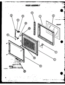 Door Assembly (Rmc700 / P7800001m) (Rmc720 / P7800002m) (Crmc720 / P7800003m) parts for Amana Countertop Microwave CRMC720/P7800003M from AppliancePartsPros.com