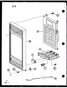 Control Panel parts for Amana Countertop Microwave CRRL-8TD/P75593-4M from AppliancePartsPros.com