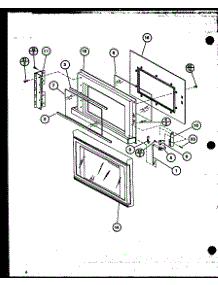 Door parts for Amana Countertop Microwave CRS30/P77075-1M from AppliancePartsPros.com