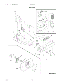 Controls parts for Crosley Side-By-Side Refrigerator CRSE230KW0 from AppliancePartsPros.com