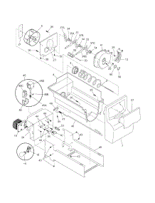Ice Container parts for Crosley Side-By-Side Refrigerator CRSE234FQ2 from AppliancePartsPros.com