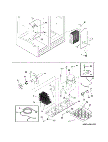 System parts for Crosley Side-By-Side Refrigerator CRSE234FQ4 from AppliancePartsPros.com