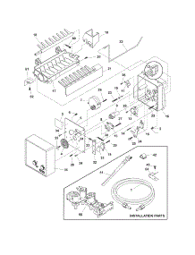 Ice Maker parts for Crosley Side-By-Side Refrigerator CRSE234FSM1 from AppliancePartsPros.com