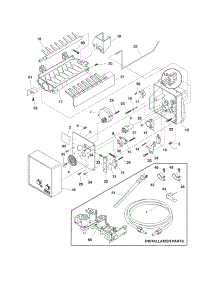 Ice Maker parts for Crosley Side-By-Side Refrigerator CRSE234FSM4 from AppliancePartsPros.com