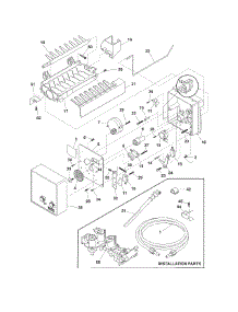 Ice Maker parts for Crosley Side-By-Side Refrigerator CRSE234JB0 from AppliancePartsPros.com