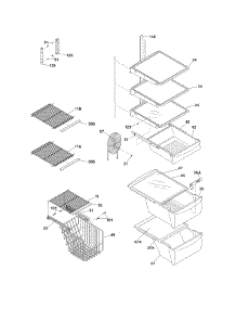 Shelves parts for Crosley Side-By-Side Refrigerator CRSE234JB1 from AppliancePartsPros.com