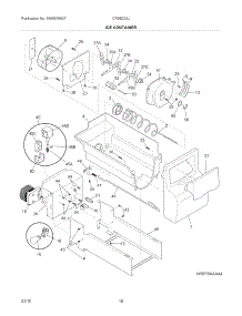 Ice Container parts for Crosley Side-By-Side Refrigerator CRSE234JB3 from AppliancePartsPros.com