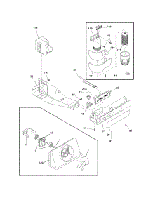 Controls parts for Crosley Side-By-Side Refrigerator CRSE234JQ0 from AppliancePartsPros.com