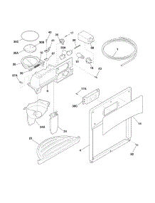 Ice & Water Dispenser parts for Crosley Side-By-Side Refrigerator CRSE234JSM2 from AppliancePartsPros.com