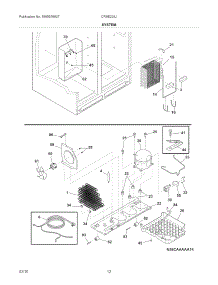 System parts for Crosley Side-By-Side Refrigerator CRSE234JSM3 from AppliancePartsPros.com