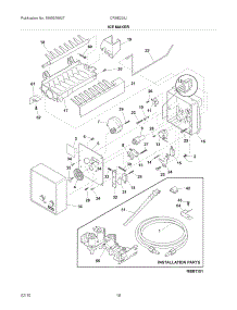 Ice Maker parts for Crosley Side-By-Side Refrigerator CRSE234JSM3 from AppliancePartsPros.com