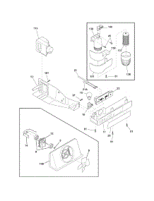 Controls parts for Crosley Side-By-Side Refrigerator CRSE234JW2 from AppliancePartsPros.com