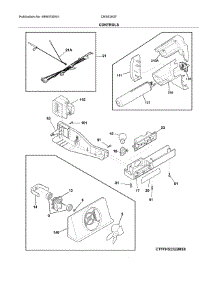 Controls parts for Crosley Side-By-Side Refrigerator CRSE263TD0 from AppliancePartsPros.com