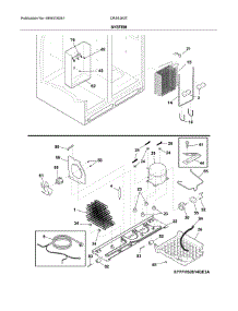 System parts for Crosley Side-By-Side Refrigerator CRSE263TS0 from AppliancePartsPros.com