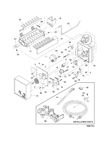 Ice Maker parts for Crosley Side-By-Side Refrigerator CRSE264FB3 from AppliancePartsPros.com