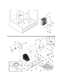 System parts for Crosley Side-By-Side Refrigerator CRSE264FQ1 from AppliancePartsPros.com