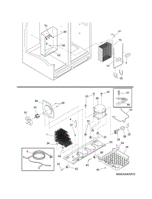 System parts for Crosley Side-By-Side Refrigerator CRSE264FSS3 from AppliancePartsPros.com