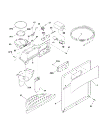 Ice & Water Dispenser parts for Crosley Side-By-Side Refrigerator CRSE264FSS3 from AppliancePartsPros.com