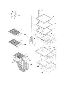 Shelves parts for Crosley Side-By-Side Refrigerator CRSE264JQ1 from AppliancePartsPros.com
