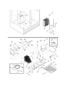 System parts for Crosley Side-By-Side Refrigerator CRSE264JSS0 from AppliancePartsPros.com