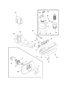 Controls parts for Crosley Side-By-Side Refrigerator CRSE264JW0 from AppliancePartsPros.com