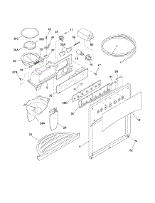 Ice & Water Dispenser parts for Crosley Side-By-Side Refrigerator CRSE266FW3 from AppliancePartsPros.com