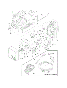Ice Maker parts for Crosley Side-By-Side Refrigerator CRSH232PB0 from AppliancePartsPros.com