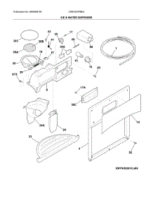 Ice And Water Dispenser parts for Crosley Side-By-Side Refrigerator CRSH232PBEA from AppliancePartsPros.com