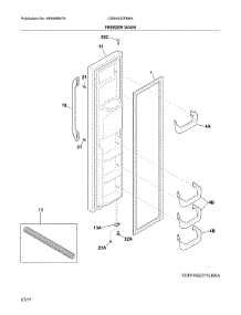 Freezer Door parts for Crosley Refrigerator CRSH232PBHA from AppliancePartsPros.com