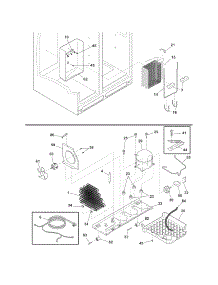 System parts for Crosley Side-By-Side Refrigerator CRSH232PW2 from AppliancePartsPros.com