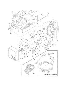 Ice Maker parts for Crosley Side-By-Side Refrigerator CRSH232PW3 from AppliancePartsPros.com