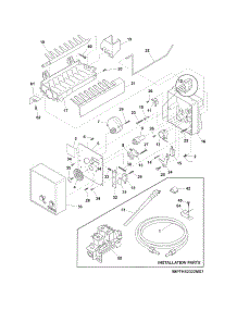 Ice Maker parts for Crosley Side-By-Side Refrigerator CRSH232PW5 from AppliancePartsPros.com
