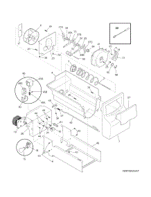 Ice Container parts for Crosley Side-By-Side Refrigerator CRSH232PW6 from AppliancePartsPros.com