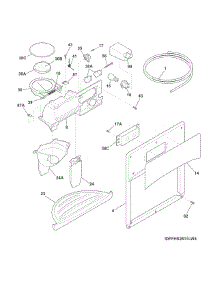 Ice & Water Dispenser parts for Crosley Side-By-Side Refrigerator CRSH232PWCA from AppliancePartsPros.com