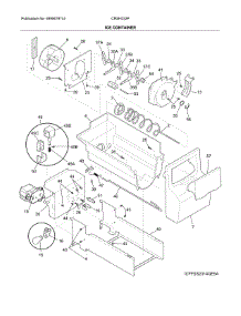 Ice Container parts for Crosley Side-By-Side Refrigerator CRSH232PWDA from AppliancePartsPros.com