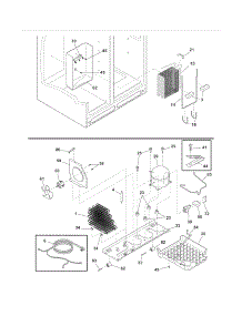 System parts for Crosley Side-By-Side Refrigerator CRSH238MS1 from AppliancePartsPros.com