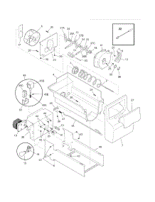 Ice Container parts for Crosley Side-By-Side Refrigerator CRSH238MS1 from AppliancePartsPros.com