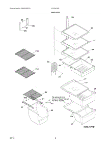 Shelves parts for Crosley Side-By-Side Refrigerator CRSH265LB0 from AppliancePartsPros.com